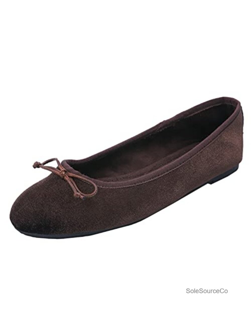 Women's Ultra Soft Memory Foam Cushioned Faux Suede Ballet Flats